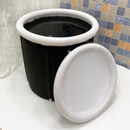 Baby ice bath tub, foldable household tub with ice bath cover, large portable bath tub, elevated for