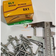 WOOD SCREW 1" X 8MM I WOOD SCREW / TAPING SCREW PANCABUDI88