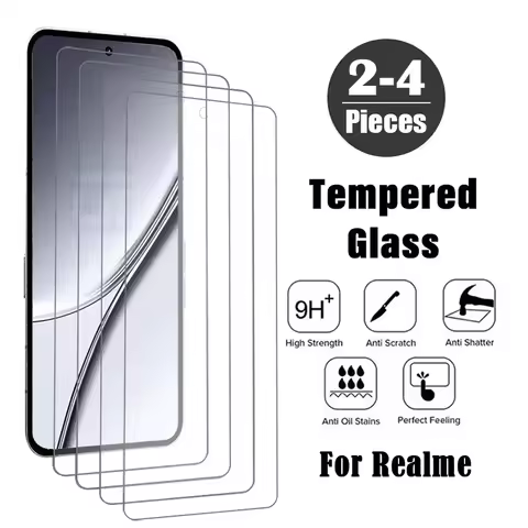 2-4Piece Screen Protector for Realme GT5 GT3 GT2 GT Master Edition Tempered Glass for Realme 6 7 8 Q