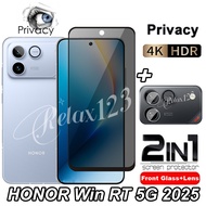 Honor Win RT 5G 2025 2in1 Tempered Glass Privacy For Honor Win 5G HONOR WIN RT Honor WIN RT HONOR Wi