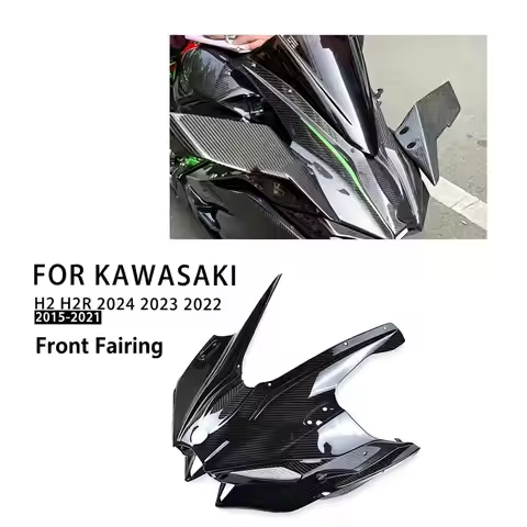 Suitable for Kawasaki H2 H2R 2014+ motorcycle accessories 100% pure dry carbon fiber side plate fixe