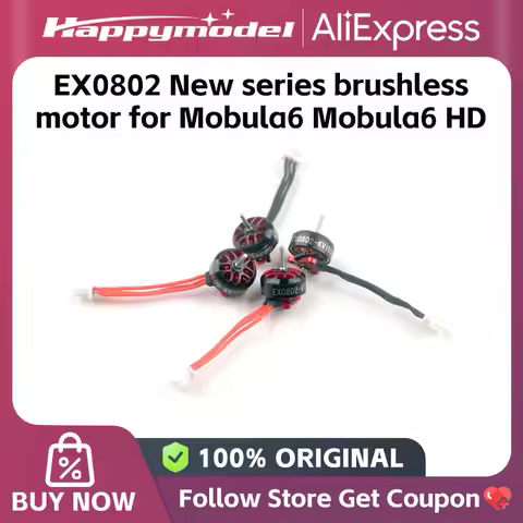 HappyModel EX0802 14000KV 19000KV 22000KV 1-2S Brushless Motor for RC FPV Racing Freestyle Mobula6 H