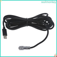 WU USB C Type-C PD to WEIPU Two Pin Power Cable for BMPCC 4K 6K USB PD