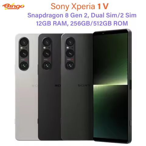 Sony Xperia 1 V 5G XQ-DQ72 256/512GB ROM Dual Sim 6.5" Snapdragon 8 Gen 2 Octa Core 48MP&Dual 12MP 1