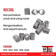 5pcs Pembuat Drat Ulang Recoil Helicoil M12 M14 M16 M18 M20 stainless steel
