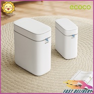 Ecoco Wall-mounted Narrow Trash Can Airtight Lid Odor Proof Splash Proof Sturdy Auto Bag Storage Eco