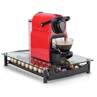 60 Cups Glass Nespresso Coffee Pods Holder Rack Coffee Capsule Stand  For Coffe Holder Drawer Stainl