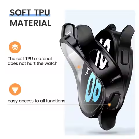 Cover For Samsung Galaxy Watch 5 Case accessories Screen Protector Protective TPU Shell for Galaxy w