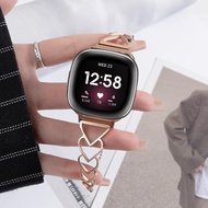 Love Stainless Steel Watch Strap For Fitbit Versa 4 Strap fitbit sense 2 / Fitbit Versa 3 Strap / Fi