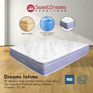 Dreams Intimo Bamboo Fabric Pocketed Spring Mattress  - Single / Super Single / Queen / King