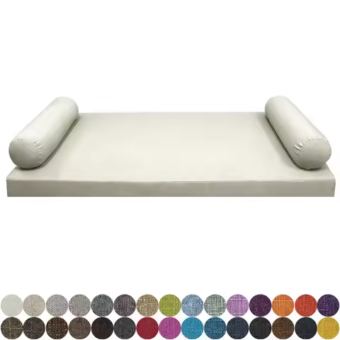 Custom Bench Cushions with Pillow Bolster Long Mattress Body Pillow Decorative Garden Cushion Bay Wi