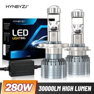 HYNBYZJ 280W H4 H7 BI Led Projector Lens H11 9005 HB3 9006 HB4 Hi/Lo Beam Car Light 30000LM Auto Bul