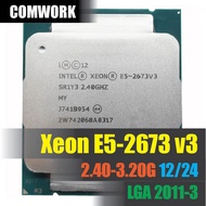 ซีพียู Intel XEON E5 2673 V3 LGA 2011-3 CPU PROCESSOR X99 C612 WORKSTATION SERVER DELL HP COMWORK