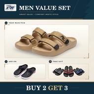 RW SHOES Men Slipper Double Sandal Unisex Size 39-44 RW 5007A