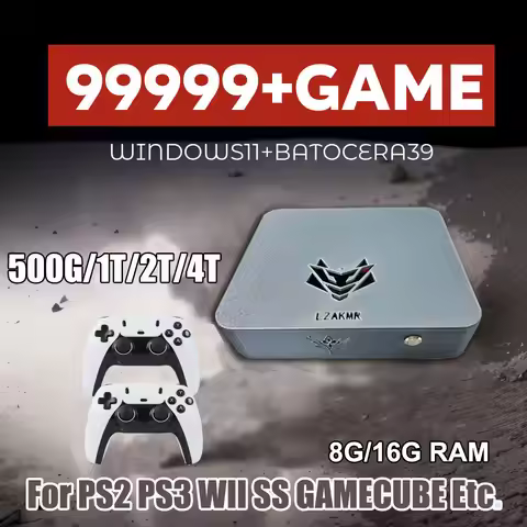 NEW AK1 Pro Max Game Box 99999+GAME Windows 11 2/4TB Game System For PS2 PS3 WII SS GAMECUBE Sega Sa
