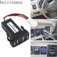 HYS  Dual USB Car Charger 12V~24V to 5V / 2.1A USB Vehicle Car Power Inverter Converter For TOYOTA V