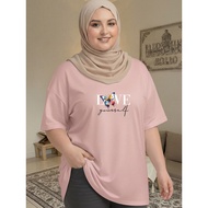 2X576 T Shirt Baju Perempuan Style Tshirt Woman XL-5XL   Plus Size Women Seluar Murah Clothes Korean
