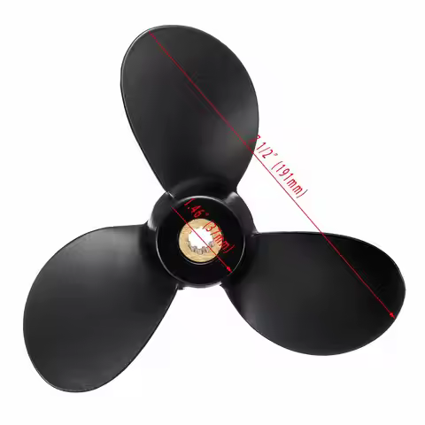 7 1/2 X 7 Ship Engine Propeller 3-Blade Rotary Paddle 58110-91Jn0-019 For Outboard Engine 4-6Hp