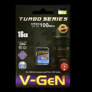 V-GEN MEMORY SD CARD SDHC Vgen 16GB UHS1 Class 10 Turbo MEMORY 2DS/3DS