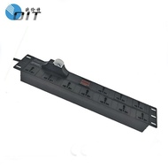 Manufacturer Supply 2U10-Bit Universal Hole with 1P Hollow Dual Display Meter PDU Cabinet Socket Civ