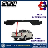 Nissan Frontier D22 Rear Bumper Step Belakang (Upper Rubber) Black