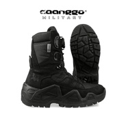 Caanggo C-86 ZoHere Bravo Sepatu PDL Boots TACTICAL Tali putar Laether Nubuk Black