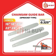 CHAINSAW GUIDE BAR (0.325”) 16” 18” 20” 22” 24” SPROCKET TYPE/ REPLACEMENT GUIDE BAR FOR CHAINSAW/ P