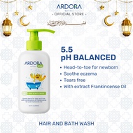 Ardora Natural Hair and Bath Wash 250ml | Kulit Sensitif & Ezema | Ruam Badan | pH Balanced