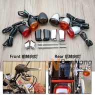 Motorcycle Front Rear turn signal signaling lights lamp For Harley Softail Dyna Sportster Fat Boy V-