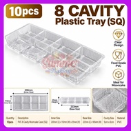(10pcs) 8 CAVITY Plastic Tray