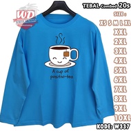 TEA LONG SLEEVE T-SHIRT CODE W337 JUMBO SIZEBIG 2XL 3XL 4XL 5XL 6XL 7XL 8XL 9XL 10XL