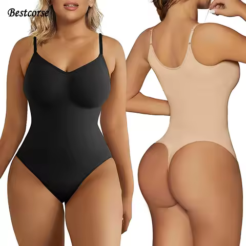 XS 3XL Seamless Body Suit Shapewear Bodysuit Thong Viral Women Nude Black Shape Wear Bodysuit Corset