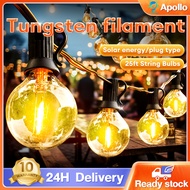LED String Light Tungsten String Light Holiday Light Waterproof Outdoor G40 LED Bulbs 25FT 25Bulbs G