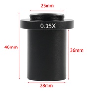0.35X 0.5X 1X C-Mount Monocular Lens Adapter 1X Adapter Tube for CCD Video Microscope Camera 180X 30