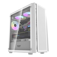 (CLEARANCE) DARKFLASH DK353 MINI MATX WHITE WITH 5x ARGB FAN