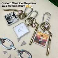 Custom Carabiner Keychain Album Music | Music Cover Album | Keychain | Key chain