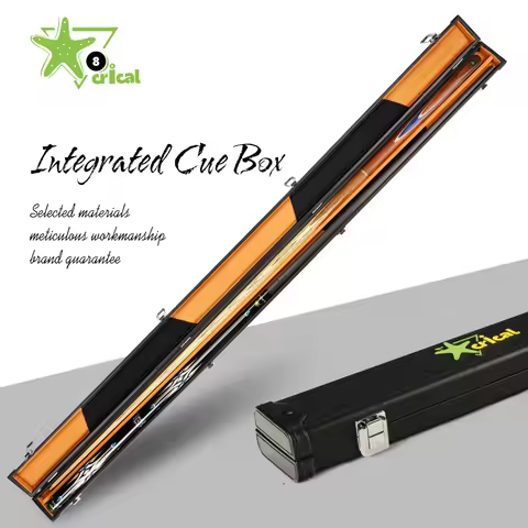 CRICAL Snooker Cue Box Integrated Pool Cue Case Straight Rod Box 1 Piece Pool Cue Professional Billi