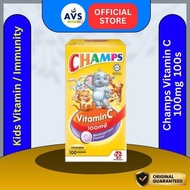 Champs Vitamin C 100mg    (20 biji / 50 biji / 100 biji) (b'currant) (Kids: Vitamin C)  [CHEAPEST] [