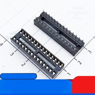 [20 Pieces]- IC Base 28 Pins Square Narrow Two Rows 2.54mm 1A 60VAC IC2 Components