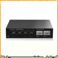 2.5Gb Switch 4 Port 2.5G Unmanaged Network Switch with 2 Port 10GbE SFP+ Slot Home Setup Ethernet Sw