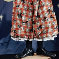 Meugler牛稠島 德古拉幸福一天 少女漫畫女巫花苞裙褲 植絨/格子