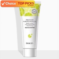 IMAGES Advanced Fruit Acid Exfoliating Gel 80g - Gentle Peeling, Deep Cleansing & Purifying Gel
