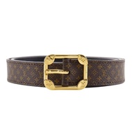 【日本直送】LOUIS VUITTON 路易威登 San ture Mailtier 皮帶 M9943 Monogram 帆布 棕色 BC2118 【二手】