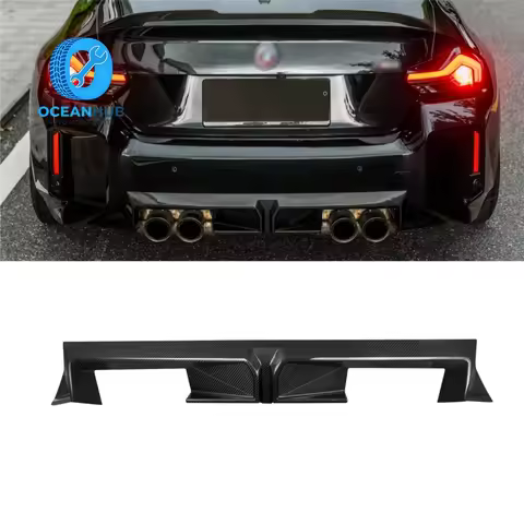 Dry Carbon Fiber CS Style Diffuser Rear Bumper Splitters for BMW M2 G87 2-Door 2023+
