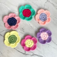 Handmade Crochet Flower Coaster Flower Crochet Coaster