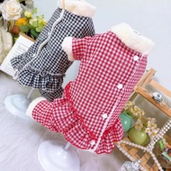 Girl Dog Clothes Winter Pet Apparel Yorkies Pomeranian Poodle Bichon Schnauzer Clothing Puppy Small 