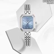 kimio方形手錶女士精緻高級感冷淡風氣質簡約鋼珠手錬石英小方表