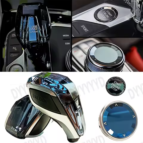 3-pieces set Crystal Gear Shift Knob Lever 3 4 8 Series X3 X4 X5 X6 X7 Z4 I4 G26 G20 G16 G01 G06 Psy