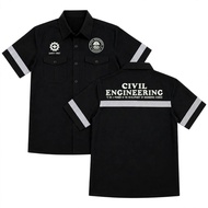KEMEJA WORKSHIRT CIVIL ENGINEERING SKOTLIGHT SILVER COMPUTER EMBROIDERY