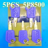 5PCS Purple 5P8500 Ignition Start and Door Lock High Quality Key for Excavator Dozer Loader 5P8500 w